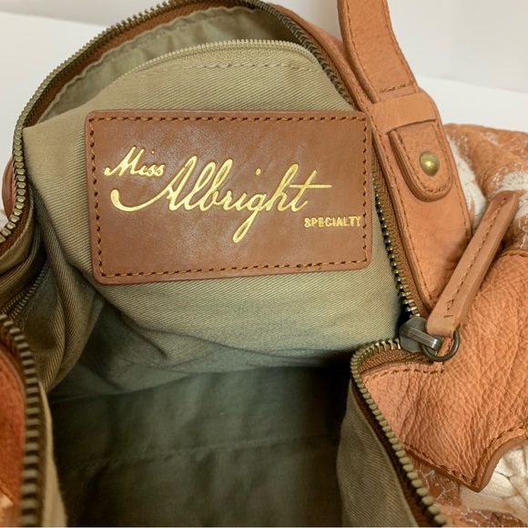 Anthropologie Miss Albright Specialty Leather Embroidered Crossbody Bag - Picture 5 of 16